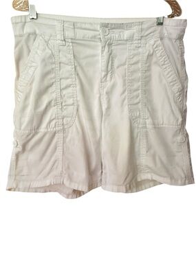 Supplies. White Cargo Shorts. Size 12.